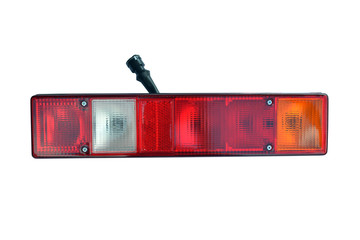 Rear light of a truck isolated on white background