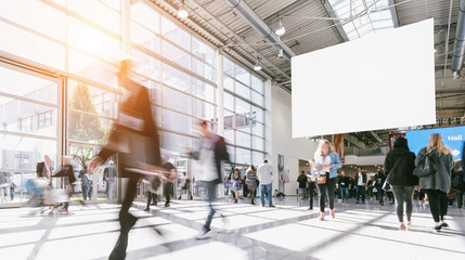 crowd of blurred people