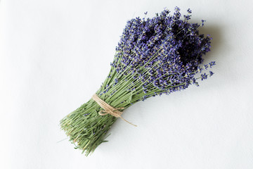 lavender bouquets on white background. lavender flowers. lavender. summer