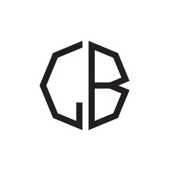 two letter LB octagon logo