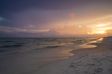 Fototapeta na wymiar Rosemary Beach Florida Sunset