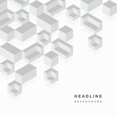 Geometric abstract background of cubes.