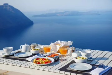  Breakfast by the sea © Santorines