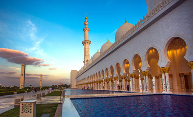 Sheikh Zayed Grand Mosque in Abu Dhabi.