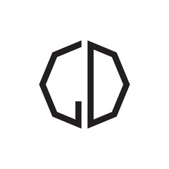 two letter LO octagon logo