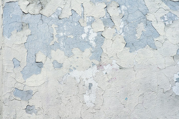 Old concrete wall with rust and cracks