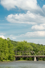Bridge over river under sky
