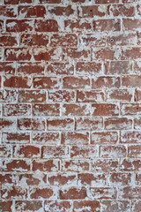 horizon red brick wall texture grunge background, may use to interior design.