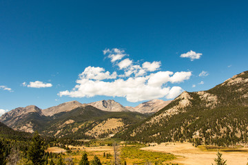 Warm mountain landscape