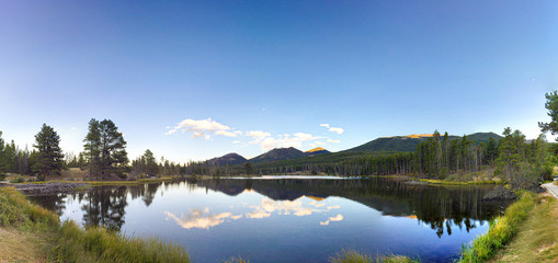 Mirrored lake