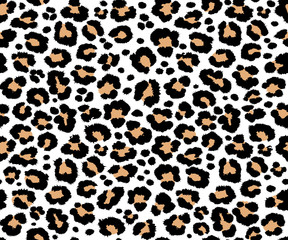 leopard pattern texture repeating seamless orange black white 