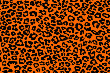 leopard pattern texture repeating seamless orange black