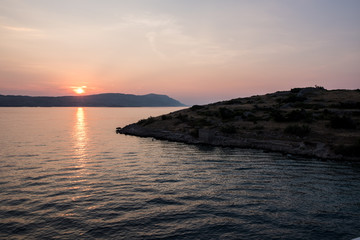 Fototapeta premium Sunset at sea