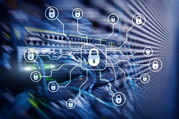 Cyber security, data protection, information privacy. Internet and technology concept.