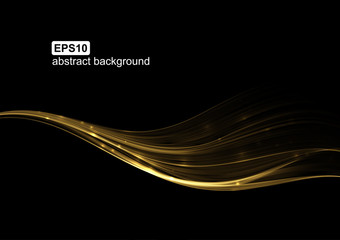 Abstract light wave futuristic background. Vector illustration.