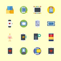 16 telephone icons set