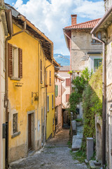 Scenic sight in Nesso, beautiful village on Lake Como, Lombardy, Italy.