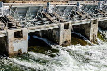 Post Falls Dam Spillway. Post Falls, Idaho