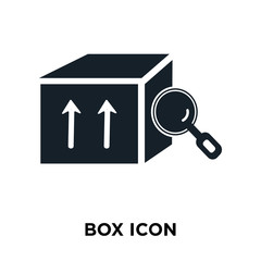 box icon on white background. Modern icons vector illustration. Trendy box icons