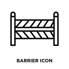 barrier icon on white background. Modern icons vector illustration. Trendy barrier icons