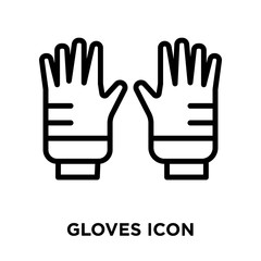 gloves icon on white background. Modern icons vector illustration. Trendy gloves icons