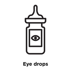 eye drops icons isolated on white background. Modern and editable eye drops icon. Simple icon vector illustration.