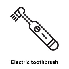 electric toothbrush icons isolated on white background. Modern and editable electric toothbrush icon. Simple icon vector illustration.
