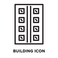 building icon on white background. Modern icons vector illustration. Trendy building icons