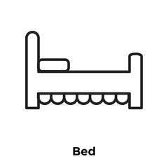 bed icon isolated on white background. Simple and editable bed icons. Modern icon vector illustration.