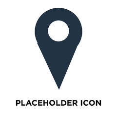 Placeholder icon vector isolated on white background, Placeholder sign
