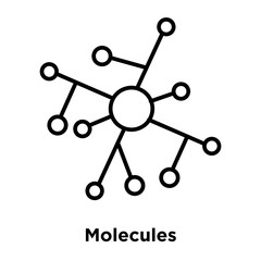 molecules icon isolated on white background. Simple and editable molecules icons. Modern icon vector illustration.