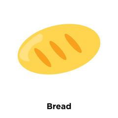 Bread icon vector isolated on white background, Bread sign