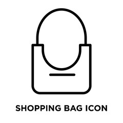 shopping bag icons isolated on white background. Modern and editable shopping bag icon. Simple icon vector illustration.