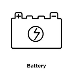 battery icon isolated on white background. Simple and editable battery icons. Modern icon vector illustration.