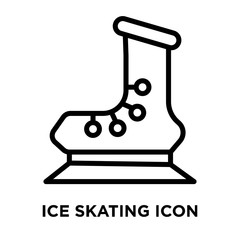 ice skating icon on white background. Modern icons vector illustration. Trendy ice skating icons