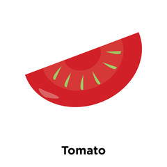 Tomato icon vector isolated on white background, Tomato sign