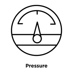 pressure icon isolated on white background. Simple and editable pressure icons. Modern icon vector illustration.