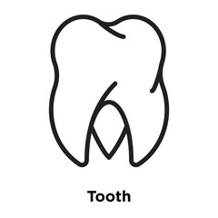 tooth icons isolated on white background. Modern and editable tooth icon. Simple icon vector illustration.