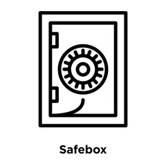 safebox icons isolated on white background. Modern and editable safebox icon. Simple icon vector illustration.
