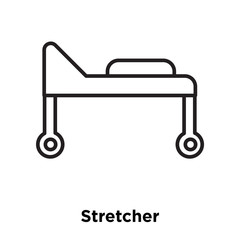 stretcher icon isolated on white background. Simple and editable stretcher icons. Modern icon vector illustration.