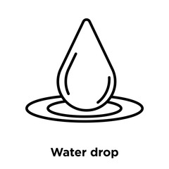 water drop icon isolated on white background. Simple and editable water drop icons. Modern icon vector illustration.
