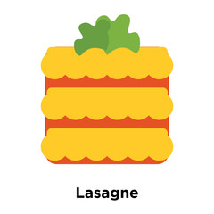 Lasagne icon vector isolated on white background, Lasagne sign