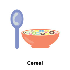 Cereal icon vector isolated on white background, Cereal sign