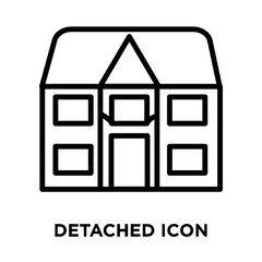 detached icons isolated on white background. Modern and editable detached icon. Simple icon vector illustration.