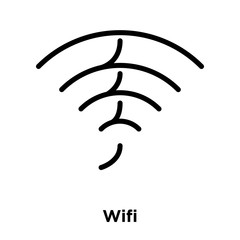 wifi icons isolated on white background. Modern and editable wifi icon. Simple icon vector illustration.