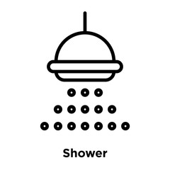 shower icons isolated on white background. Modern and editable shower icon. Simple icon vector illustration.