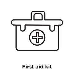 first aid kit icon isolated on white background. Simple and editable first aid kit icons. Modern icon vector illustration.