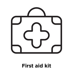 first aid kit icons isolated on white background. Modern and editable first aid kit icon. Simple icon vector illustration.