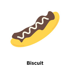 Biscuit icon vector isolated on white background, Biscuit sign