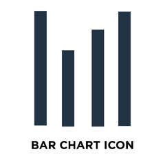 Bar chart icon vector isolated on white background, Bar chart sign